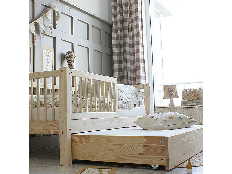 90x190 barrier bed inclusief boxspring en lade Sybil Bois