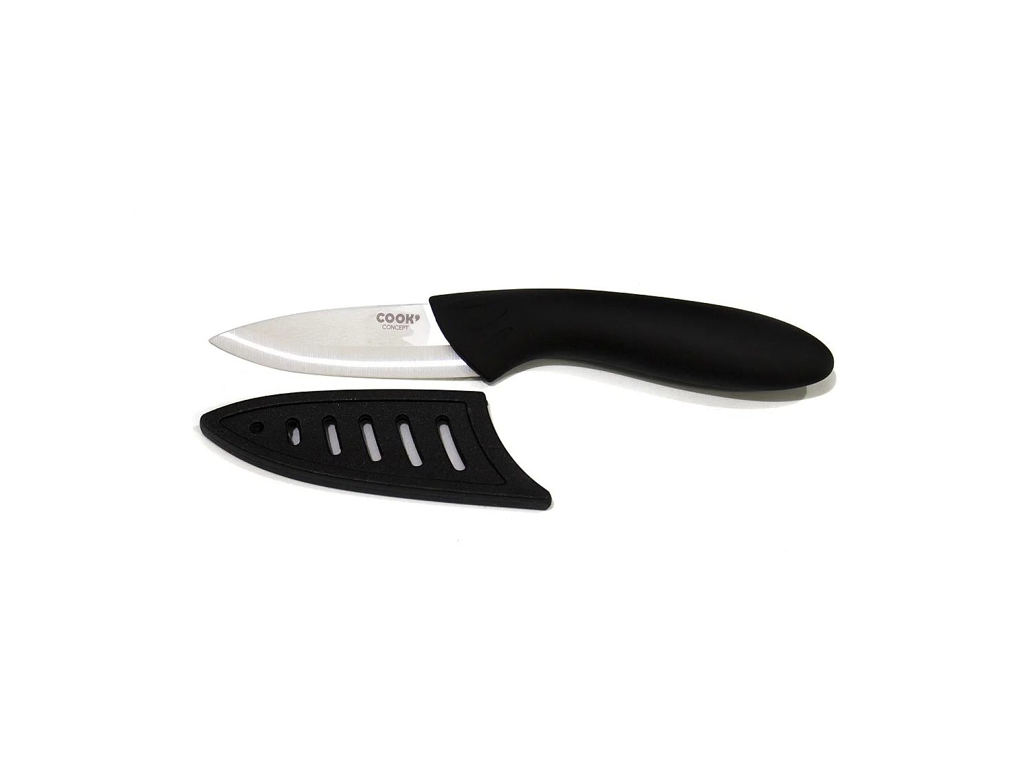 Couteau en Céramique Avec Étui "Cook" 16cm Noir