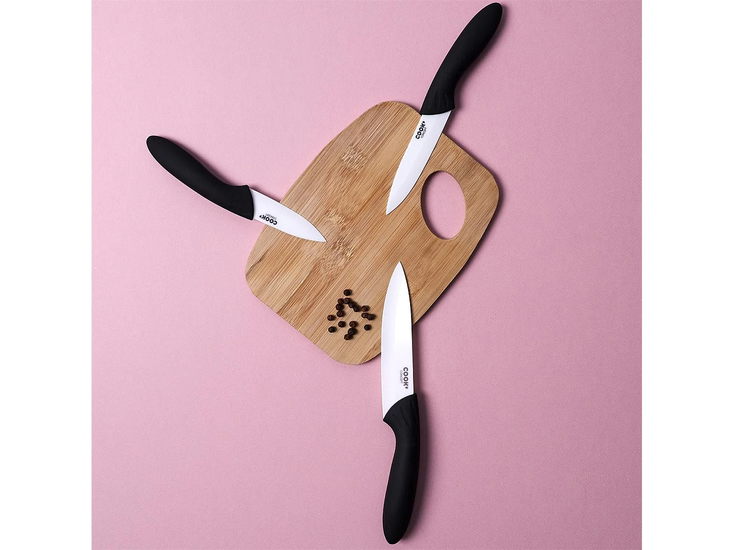 Couteau en Céramique Avec Étui "Cook" 16cm Noir