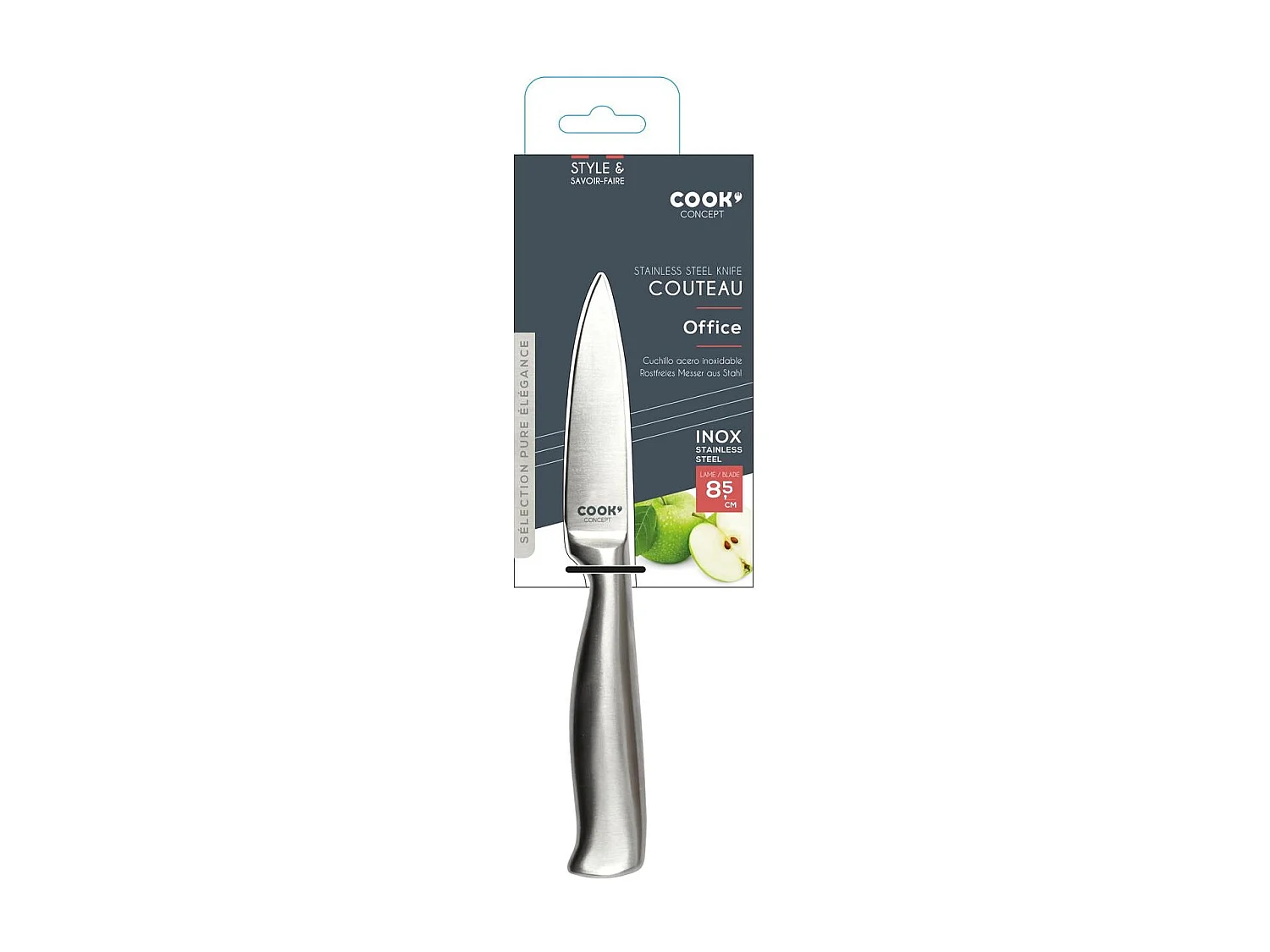 Couteau Office en Acier "Inox" 20cm Argent
