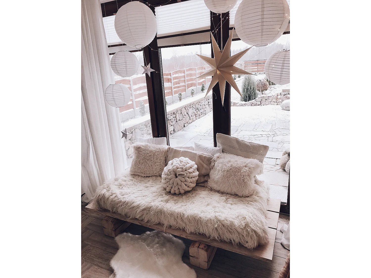 Vlokjes wol - Sprei, beddegoed 300x400 cm