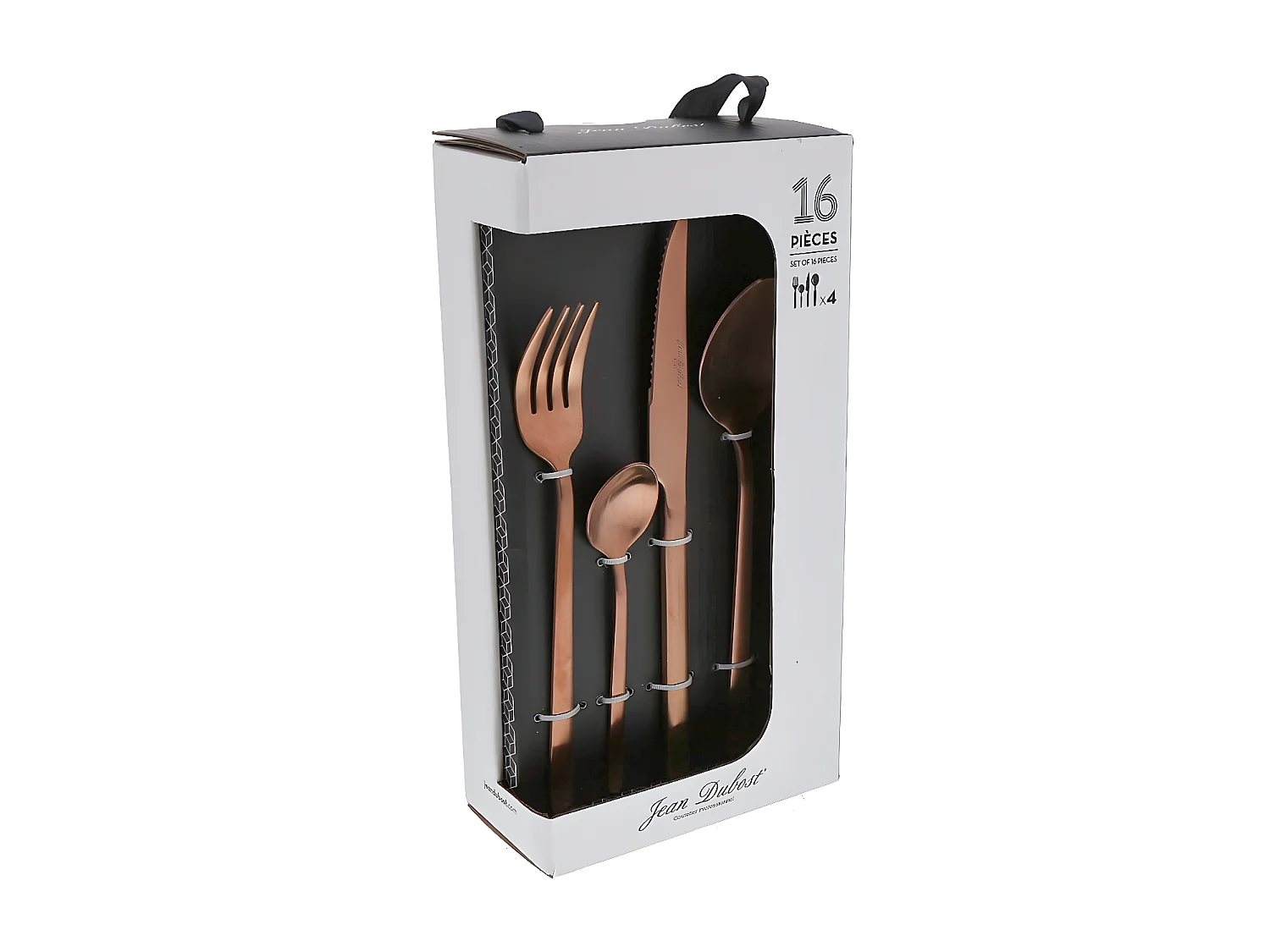 Ménagère Anuradha en cuivre de 16 pièces