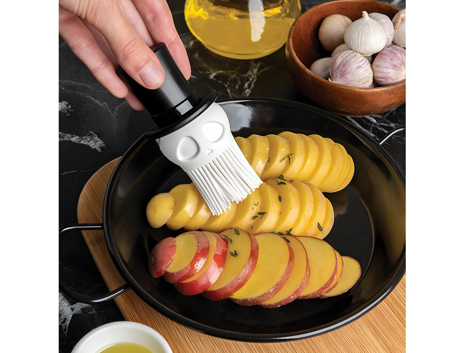 Pinceau de cuisine Skully Noir  PA Design