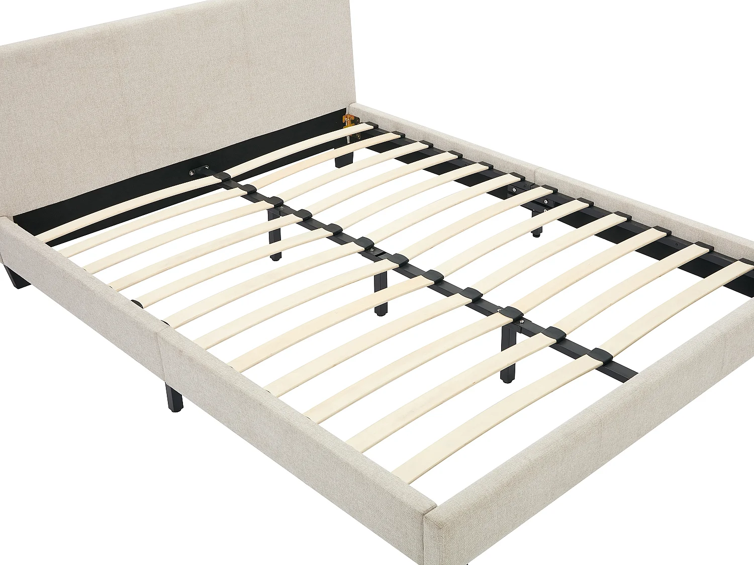 Seng 140 x 190 cm - Stof - Beige - CORNELIUS II