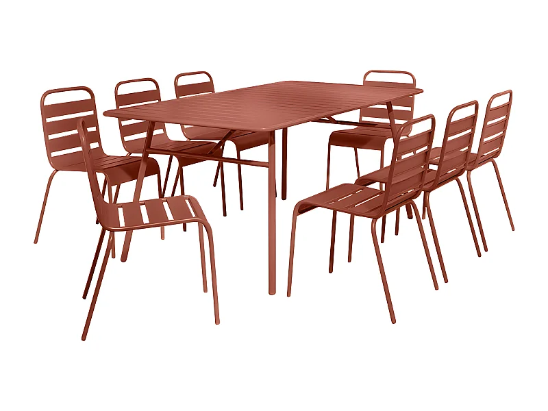 Ensemble table et chaise de jardin