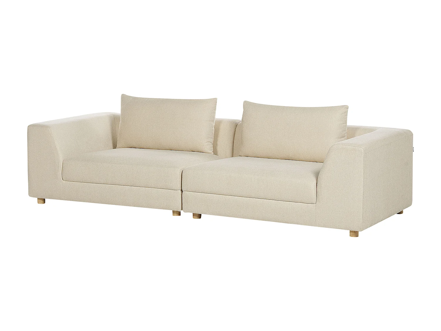 Bank LERMON Stof Beige 3-zitter