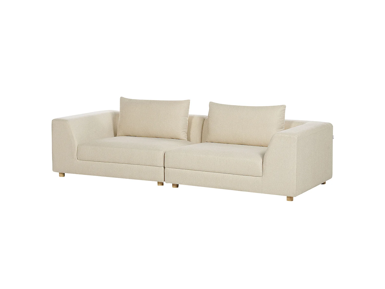Divano LERMON Tessuto Beige 3 posti
