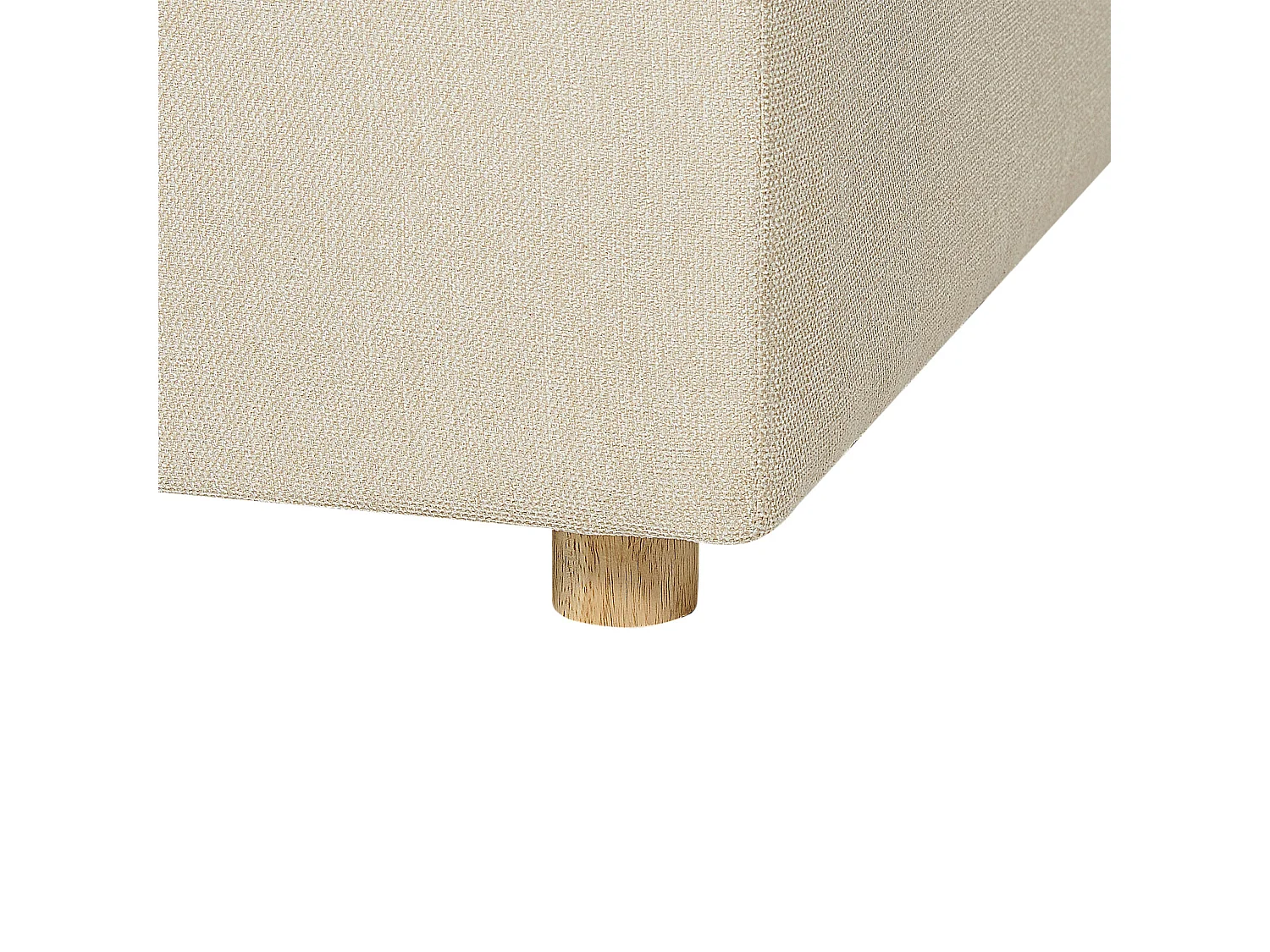 Divano LERMON Tessuto Beige 3 posti