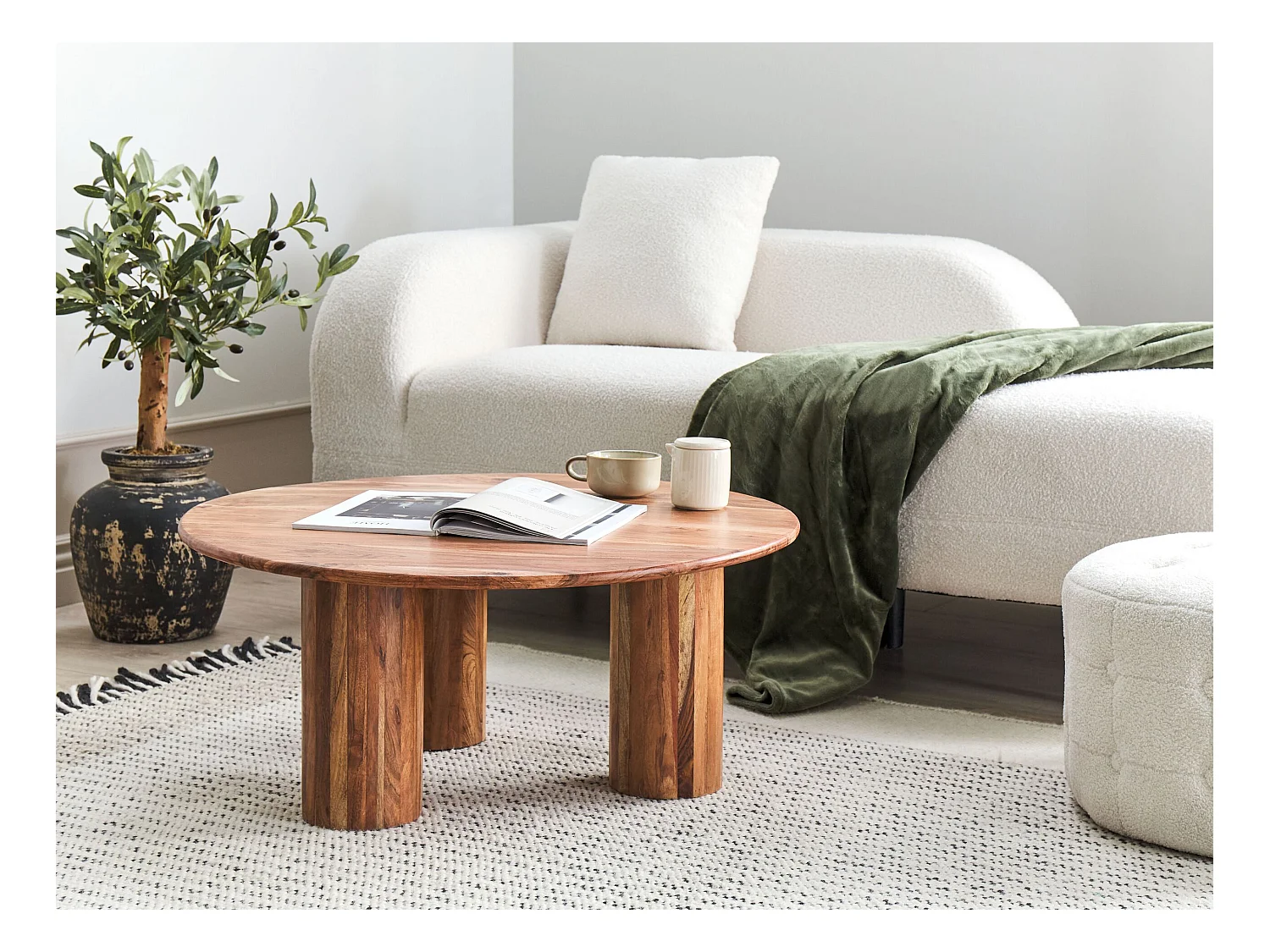 Table basse COLINA Acacia Marron