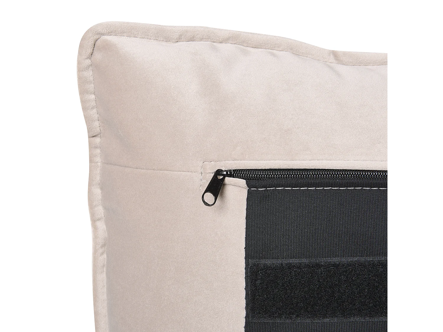 Bed met opbergruimte Fluweel BAJONNA 160 x 200 cm Beige