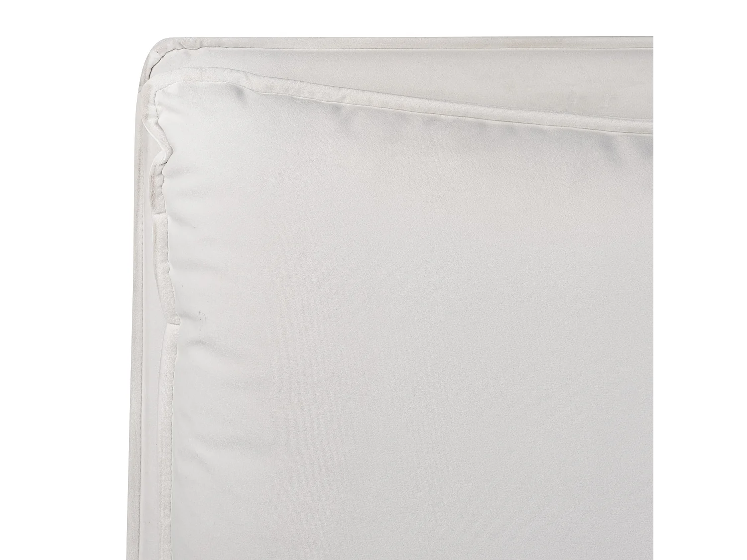 Bed met opbergruimte Fluweel BAJONNA 160 x 200 cm Wit