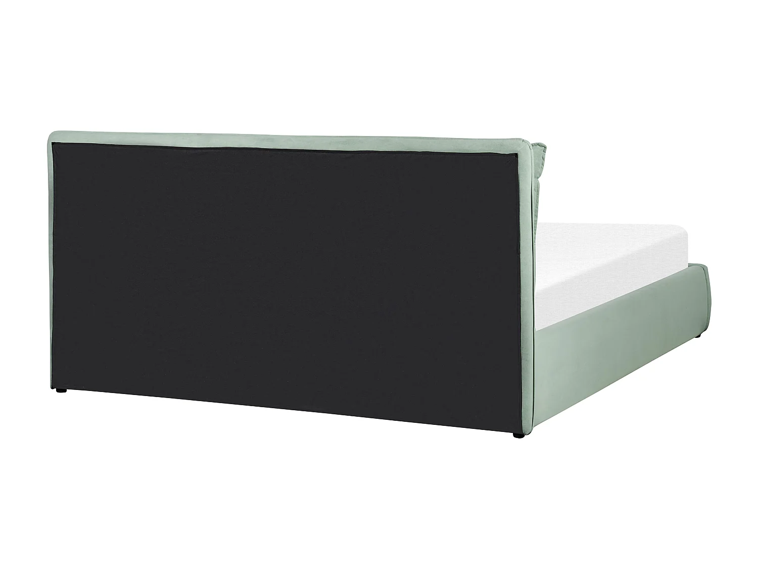 Letto con ottomano Velluto BAJONNA 180 x 200 cm Verde menta