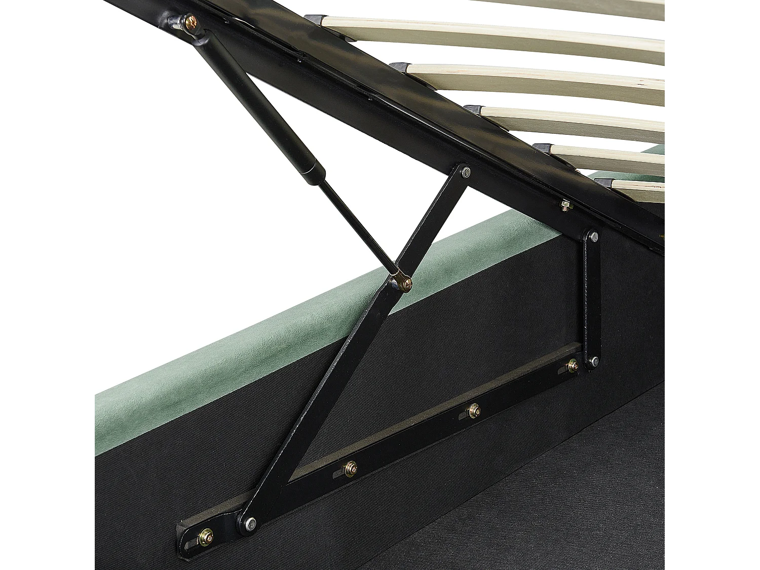 Bed met opbergruimte Fluweel BAJONNA 180 x 200 cm Mintgroen