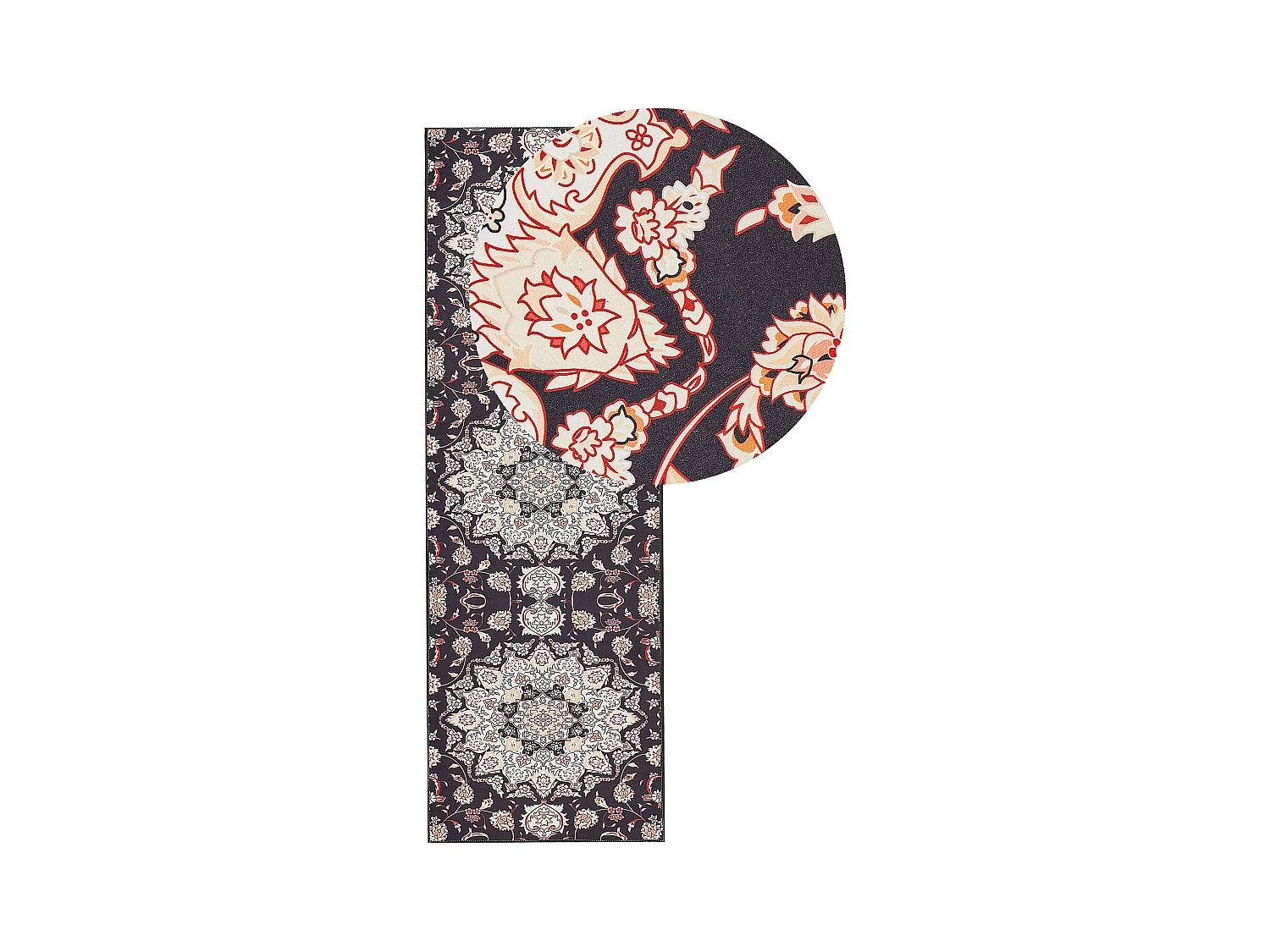 Tapis ARITAS Noir 80 x 240 cm