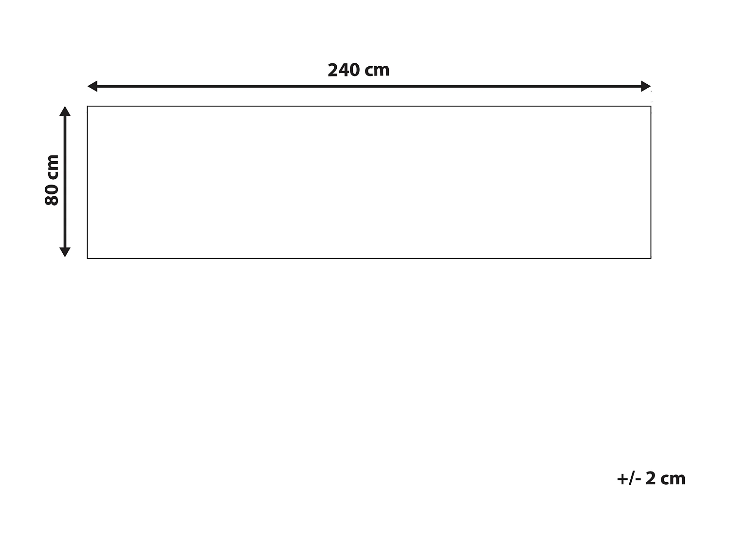 Tapis ARITAS Noir 80 x 240 cm