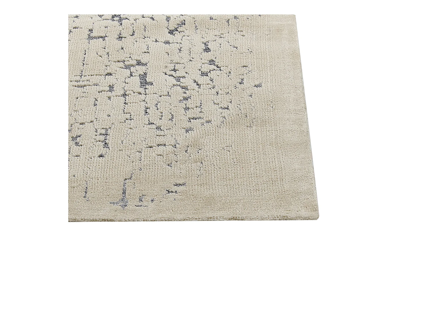 Teppich creme / grau 160 x 230 cm abstraktes Muster Kurzflor NAKUS