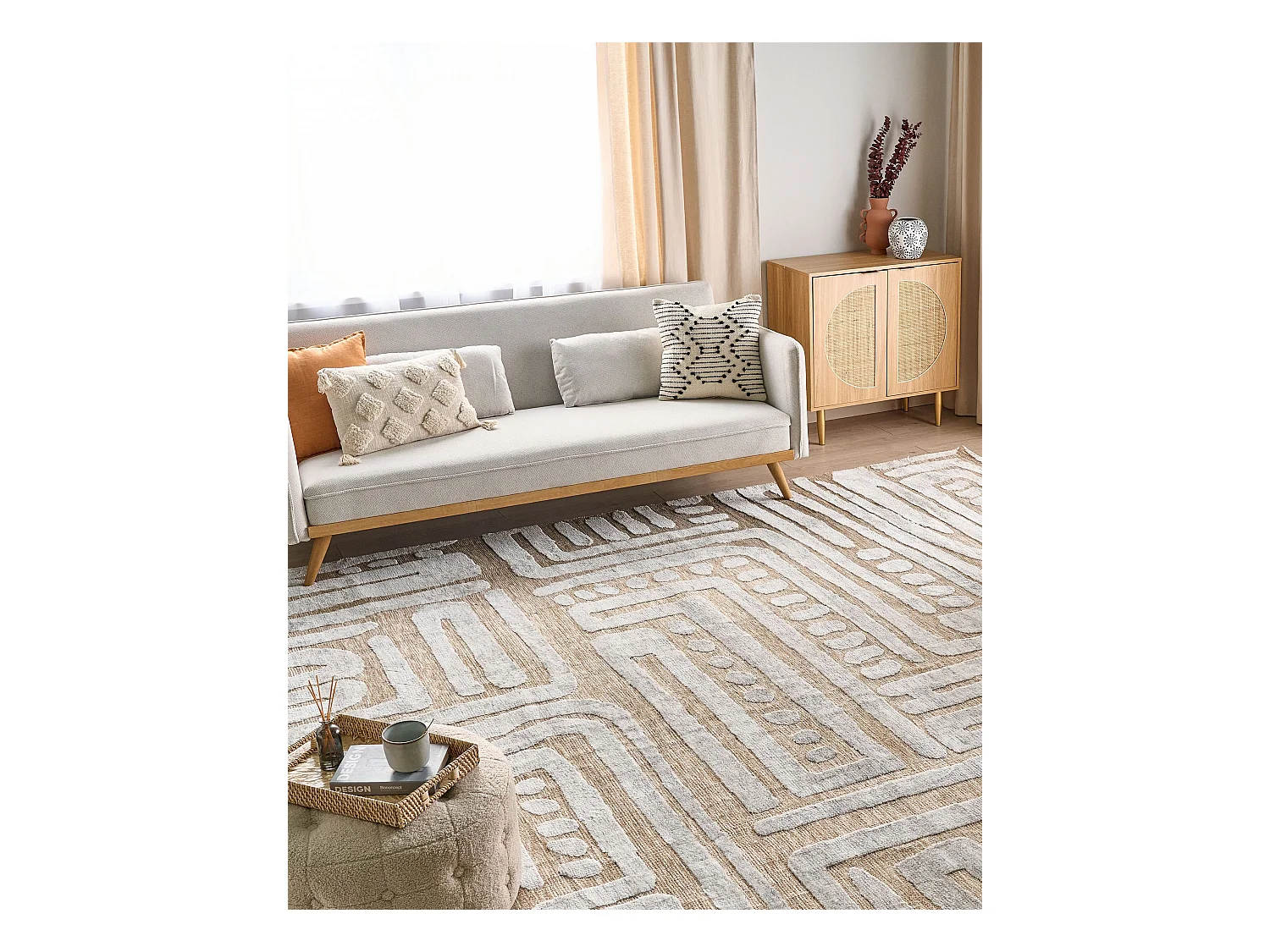 Tapis MANDAI Beige 300 x 400 cm