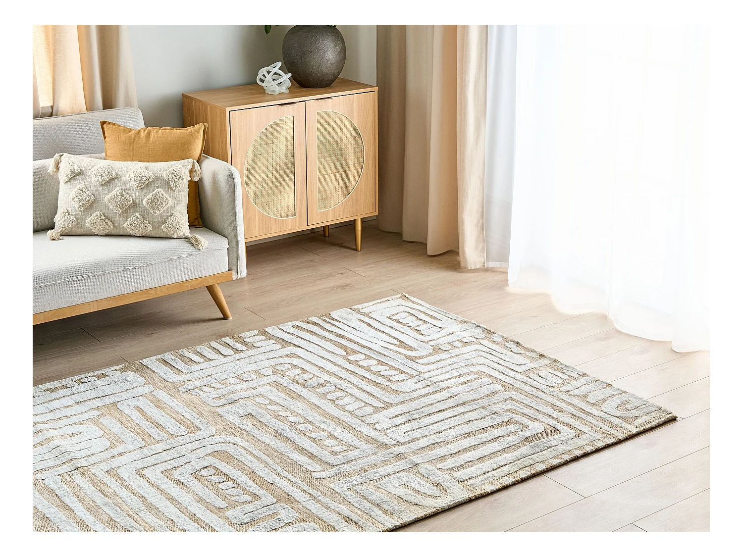 Tapis MANDAI Beige 160 x 230 cm