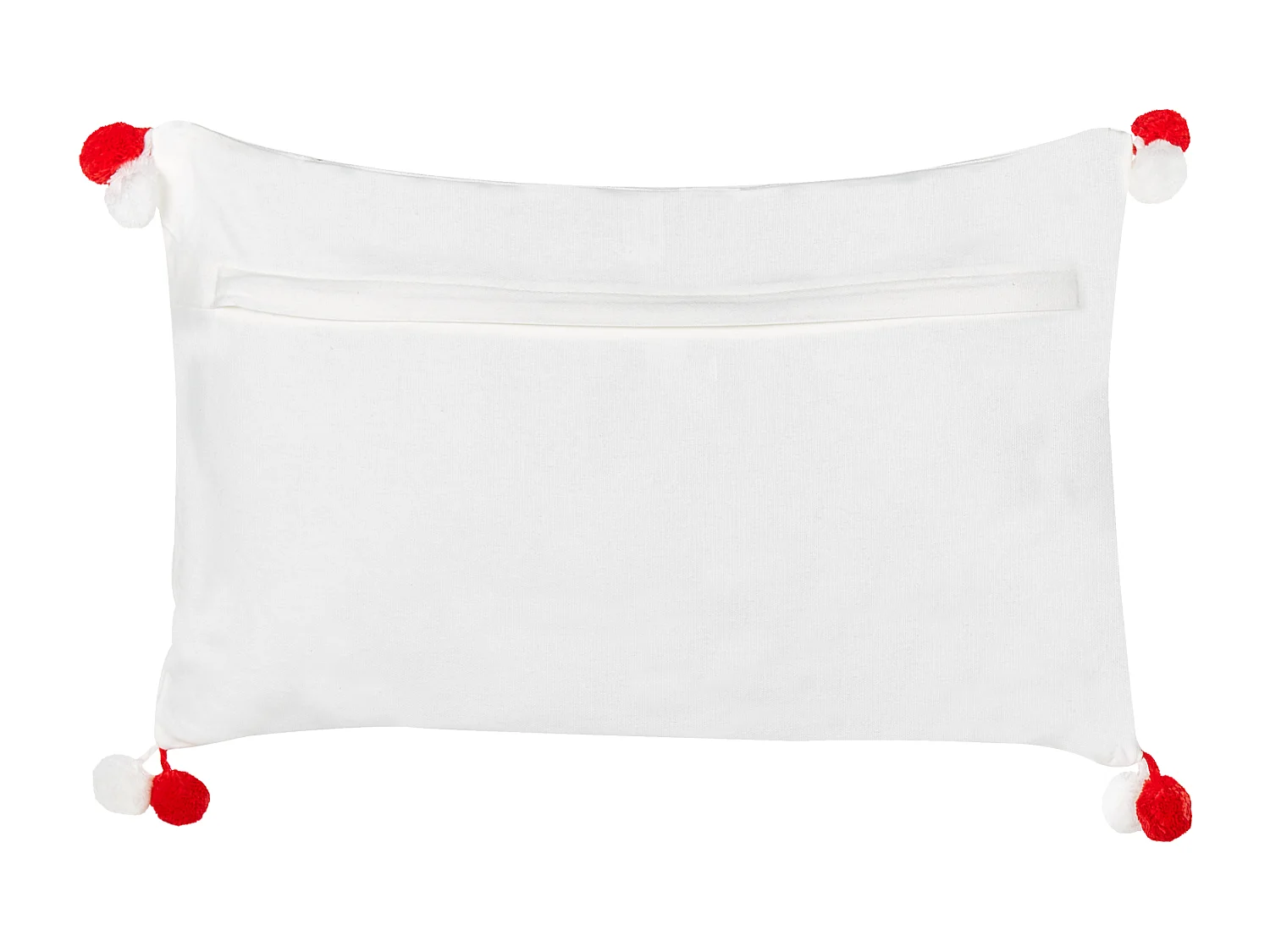 Lot de 2 coussins décoratifs ANREDERA Coton 30 x 50 cm Blanc Motif de Noël