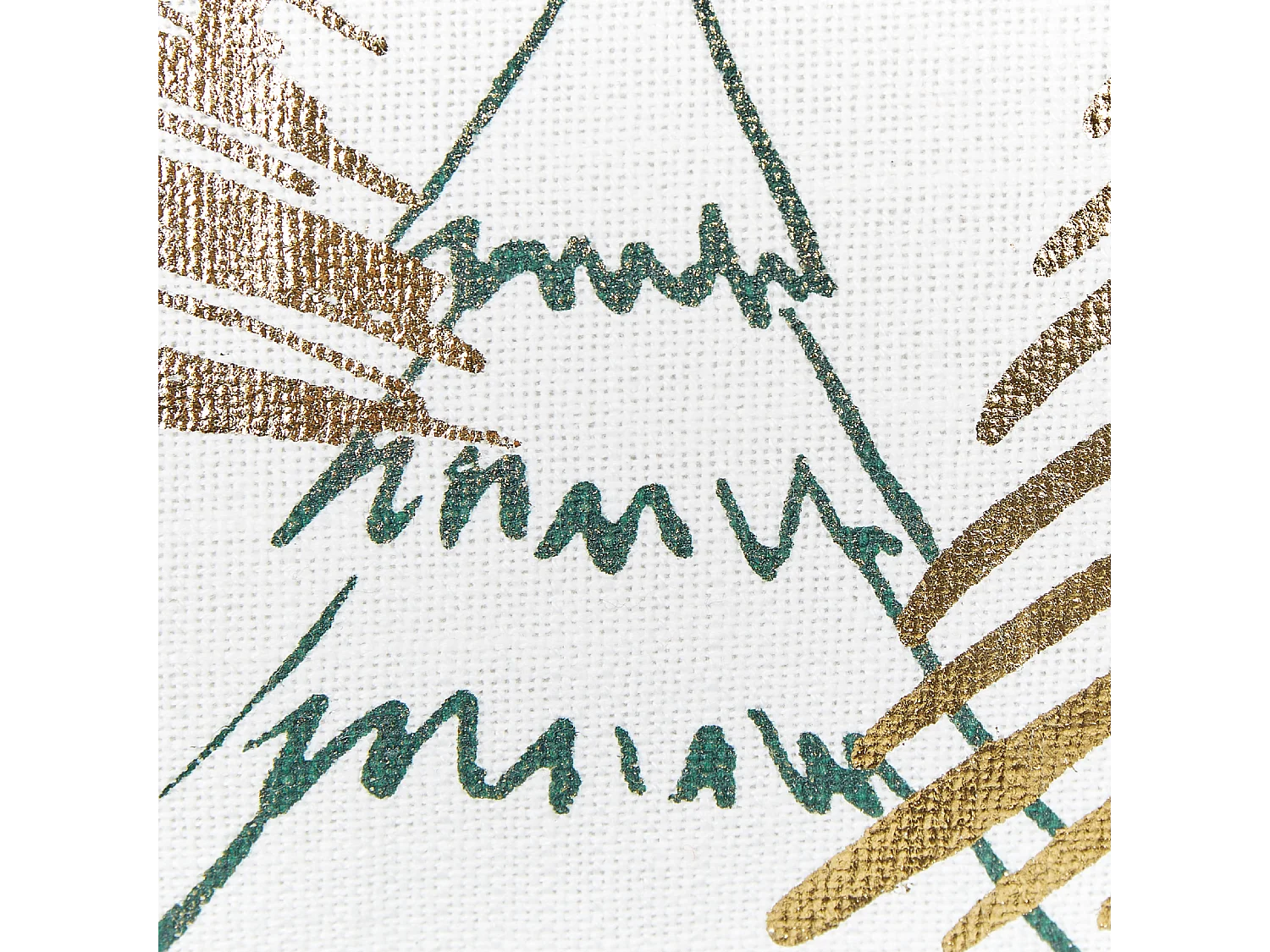 Conjunto de 2 cojines decorativos ANREDERA Algodón 30 x 50 cm Blanco Patrón navideño