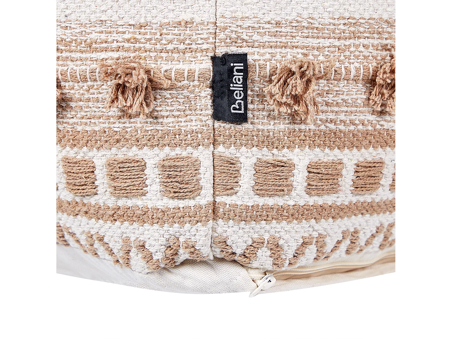 Pouf KARAW Baumwolle Beige 50 cm 50 cm 35 cm