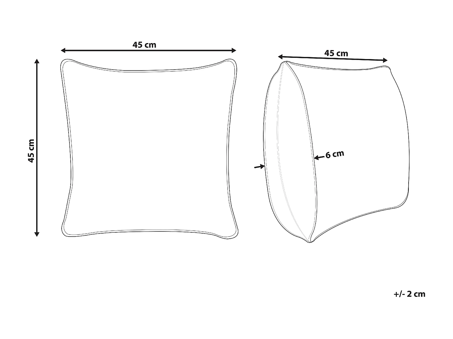 Coussin EPISCIA Coton 45 x 45 cm Blanc Motif de Noël