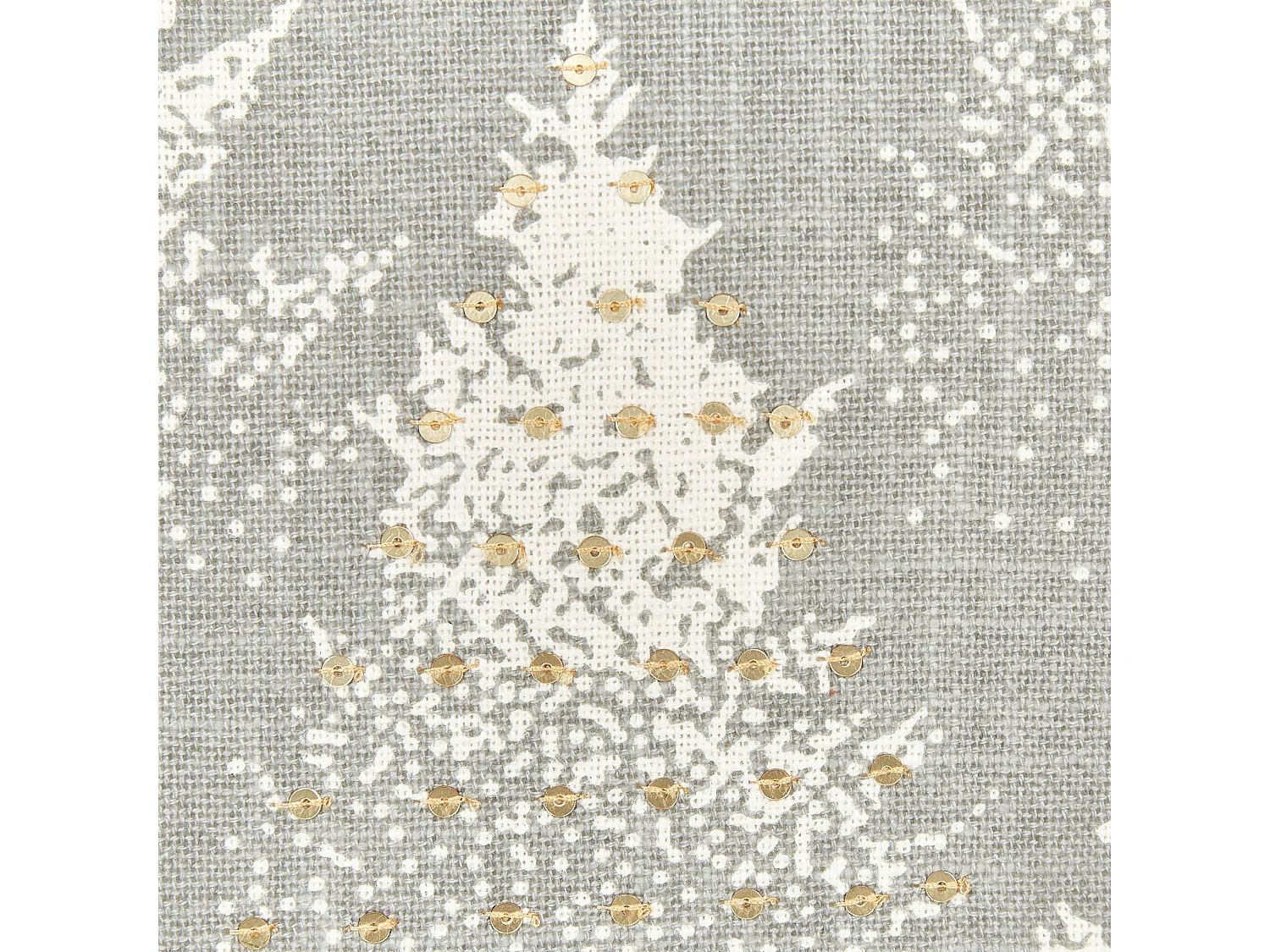 Dekokissen BILLBERGIA Baumwolle 45 x 45 cm Grau Weihnachtsmotiv