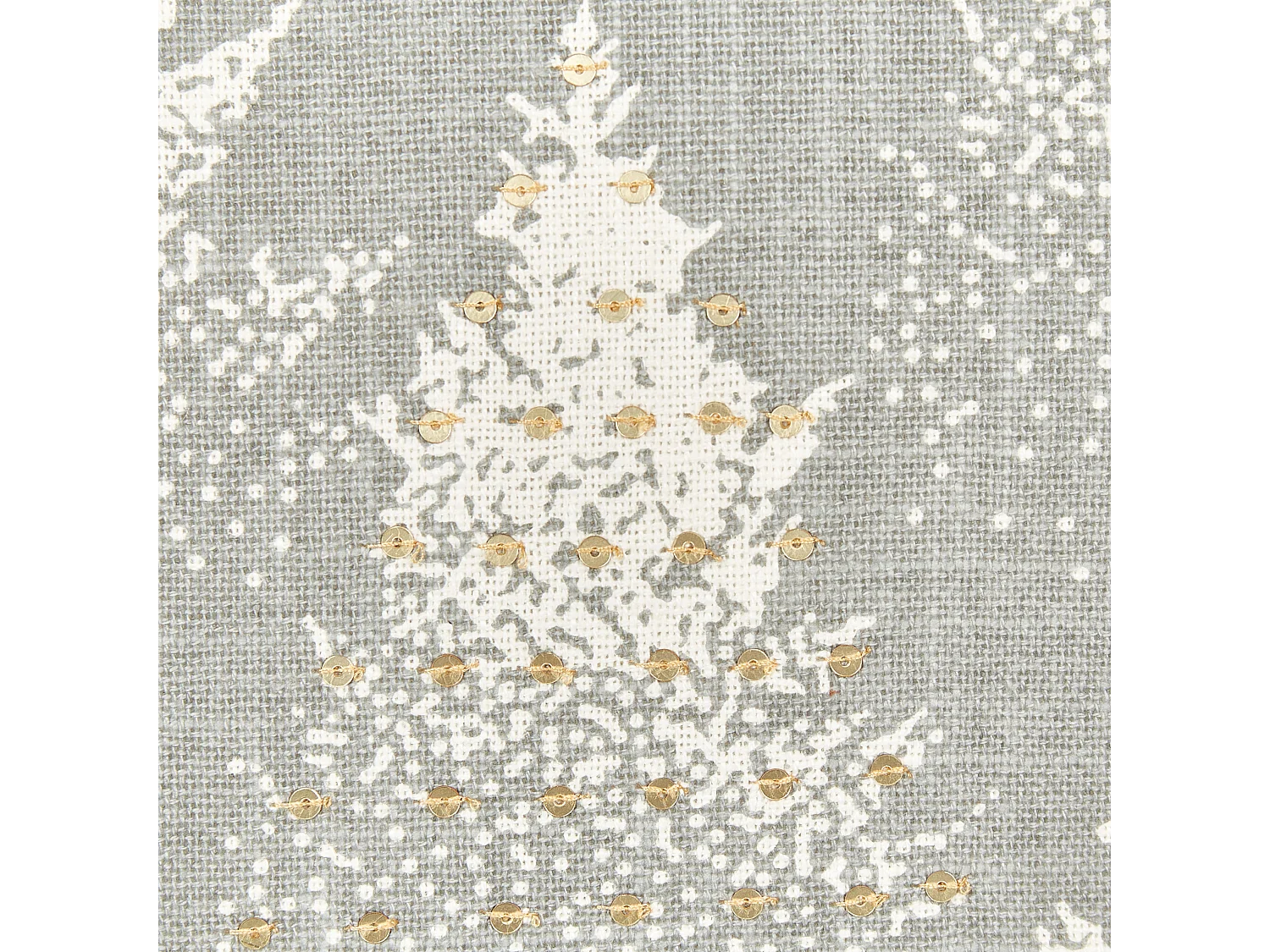 Almofada decorativa BILLBERGIA Algodão 45 x 45 cm Cinzento Padrão natalicio