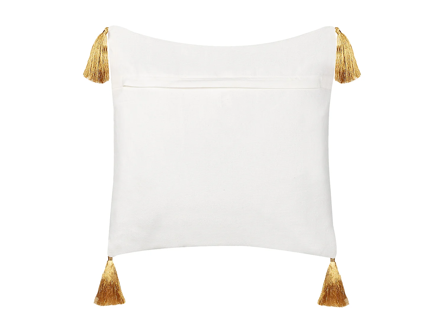 Lot de 2 coussins décoratifs ZAMIA Coton 45 x 45 cm Blanc Motif de Noël