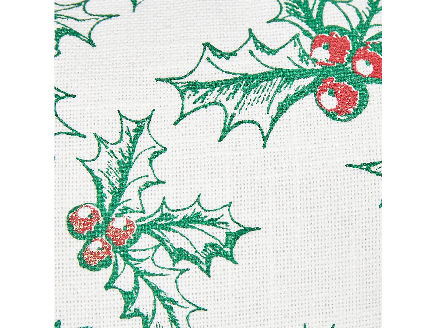 Set di 2 cuscini ZAMIA Cotone 45 x 45 cm Bianco Modello natalizio