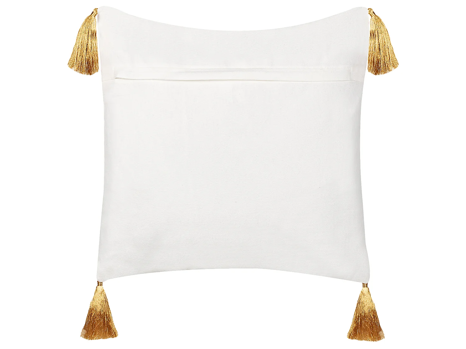 Dekokissen 2er Set ZAMIA Baumwolle 45 x 45 cm Weiss Weihnachtsmotiv