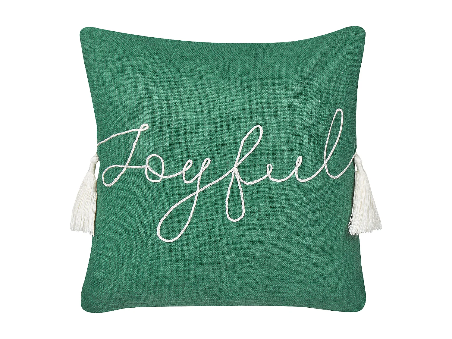 Coussin ELETTARIA Coton 45 x 45 cm Vert Motif de Noël
