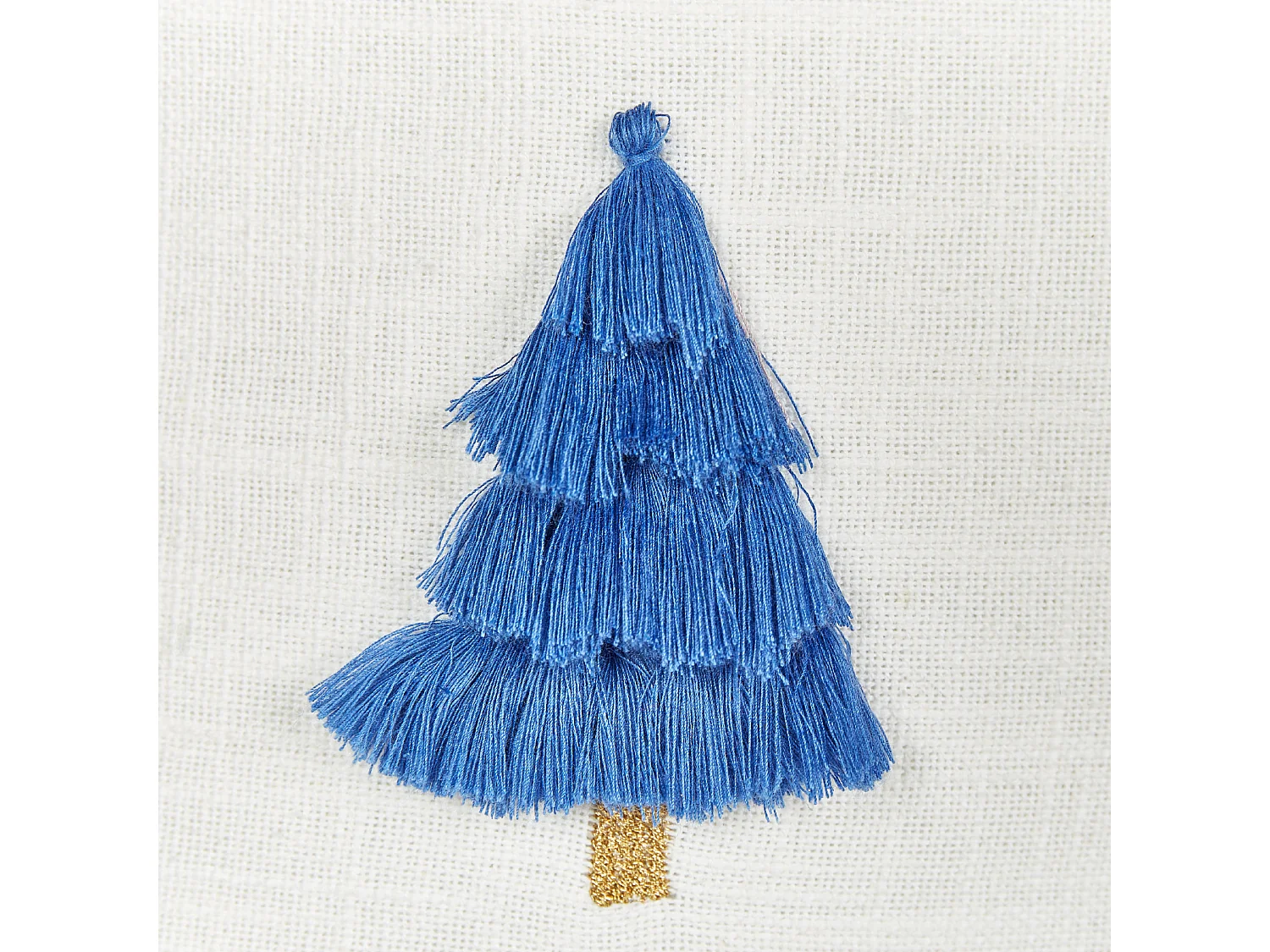 Dekokissen 2er Set SKIMMIA Baumwolle 45 x 45 cm Weiss Weihnachtsmotiv