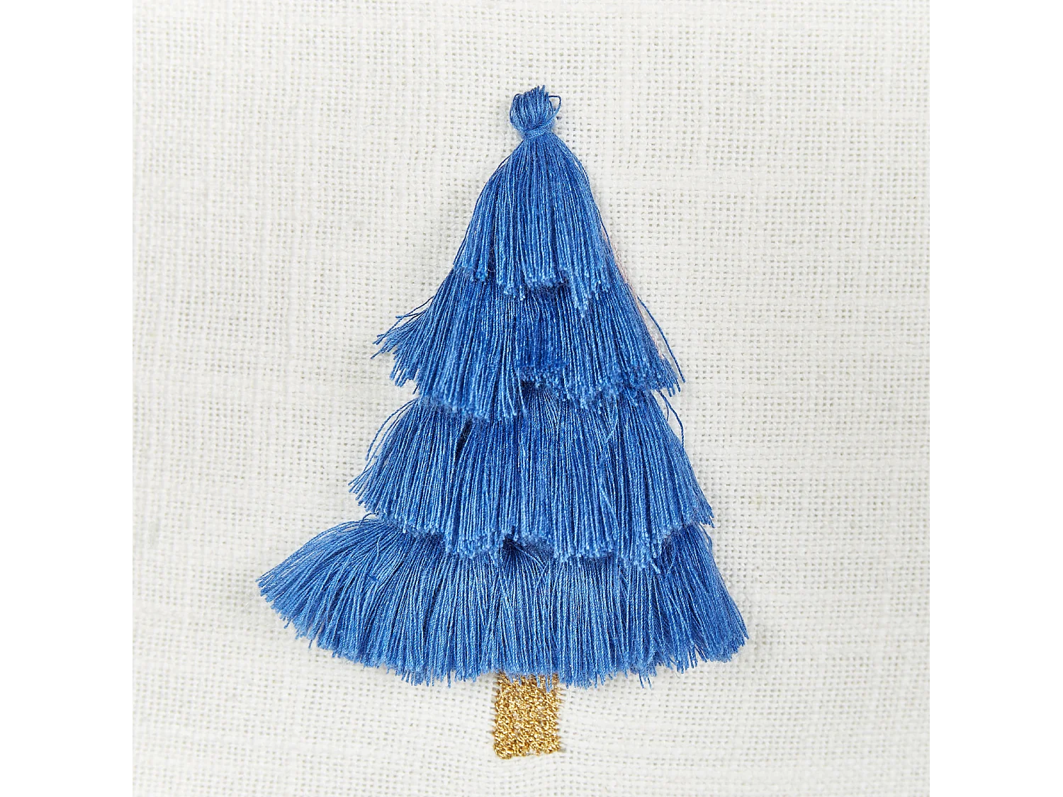 Dekokissen 2er Set SKIMMIA Baumwolle 45 x 45 cm Weiss Weihnachtsmotiv