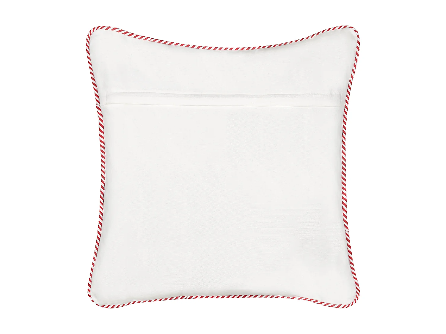 Set van 2 decoratieve kussens STAPELIA Katoen 45 x 45 cm Wit Kerst patroon