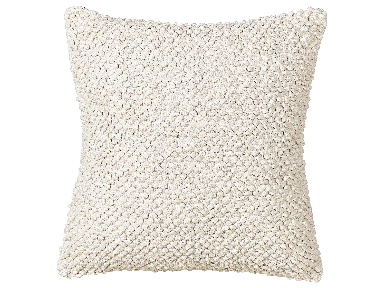 Coussin JOARA Coton 50 x 50 cm Beige clair Unicolore