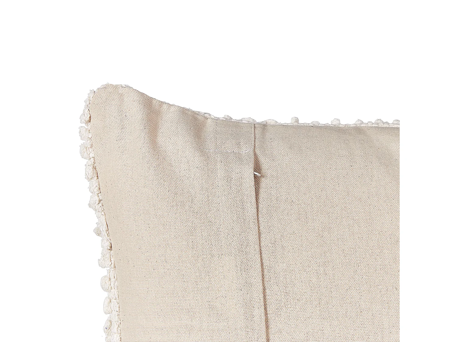 Coussin JOARA Coton 50 x 50 cm Beige clair Unicolore