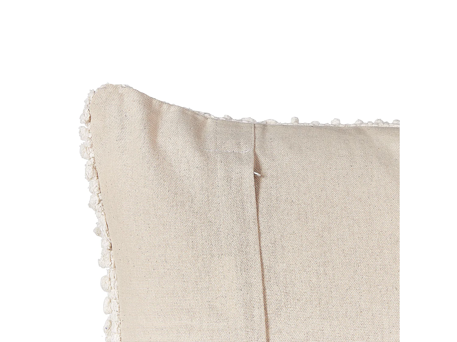 Dekokissen Baumwolle beige/hellbeige 45x45x10 cm Boho Stil quadratisch Joara