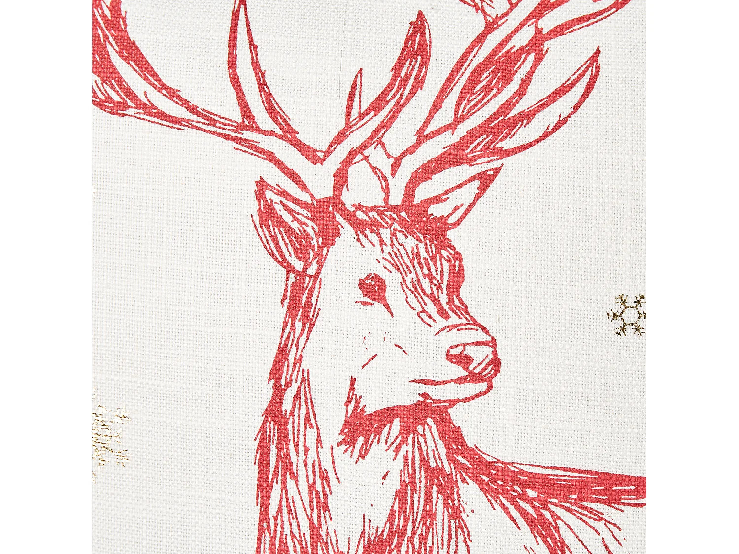 Set van 2 decoratieve kussens VALLOTA Katoen 45 x 45 cm Wit Kerst patroon