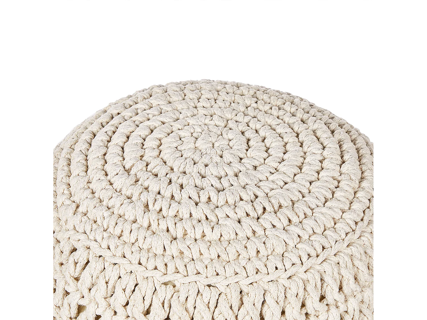 Pouf ARPATU Cotone Beige chiaro 40 cm 40 cm 40 cm