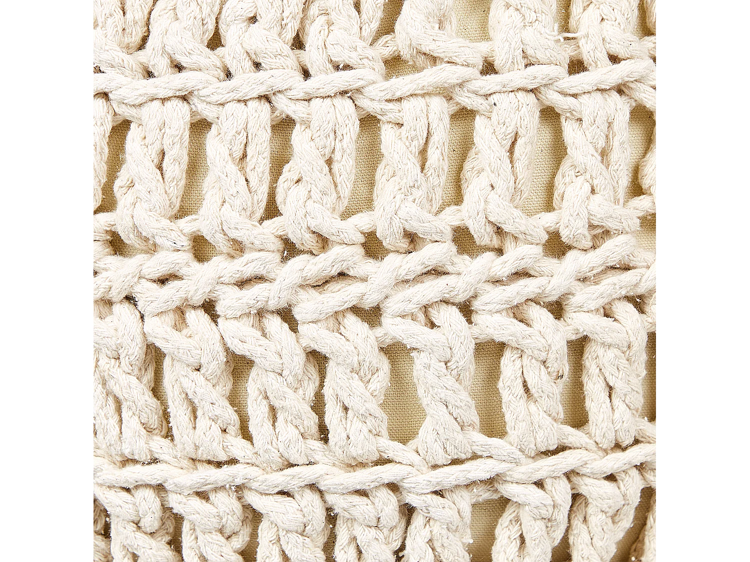 Pouf ARPATU Cotone Beige chiaro 40 cm 40 cm 40 cm