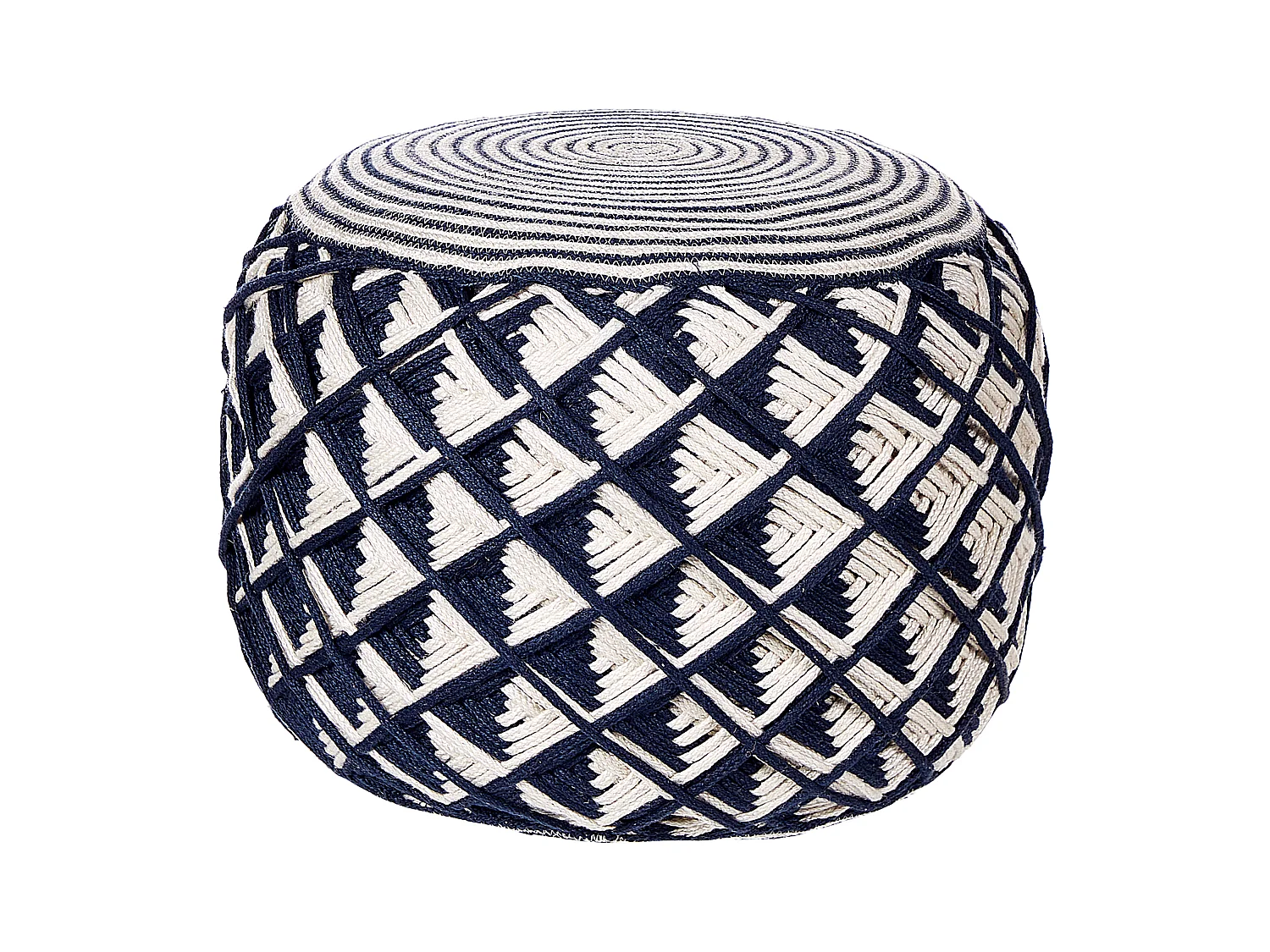 Pouf KAWAN Matière synthétique Bleu marine