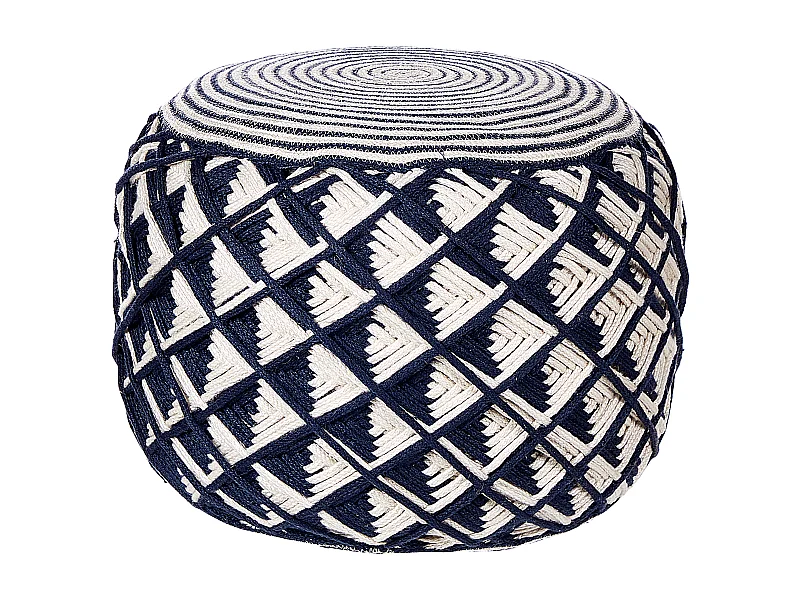 Pouf KAWAN Matière synthétique Bleu marine