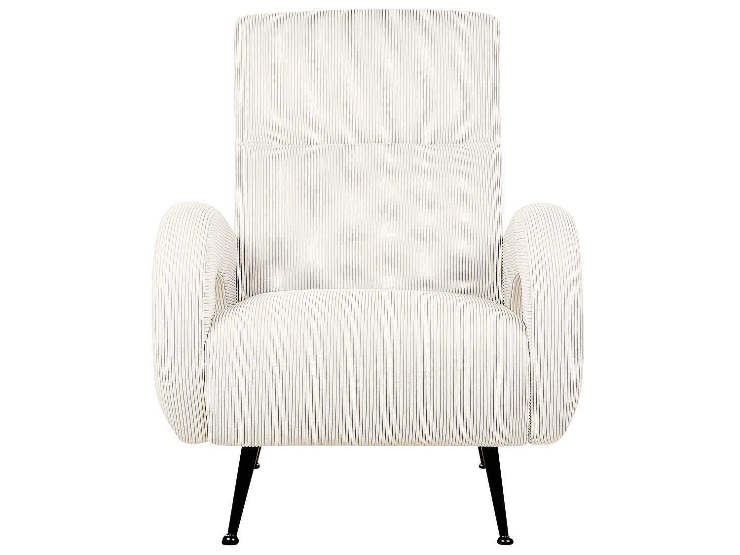 Fauteuil SVALOV Velours côtelé Crème