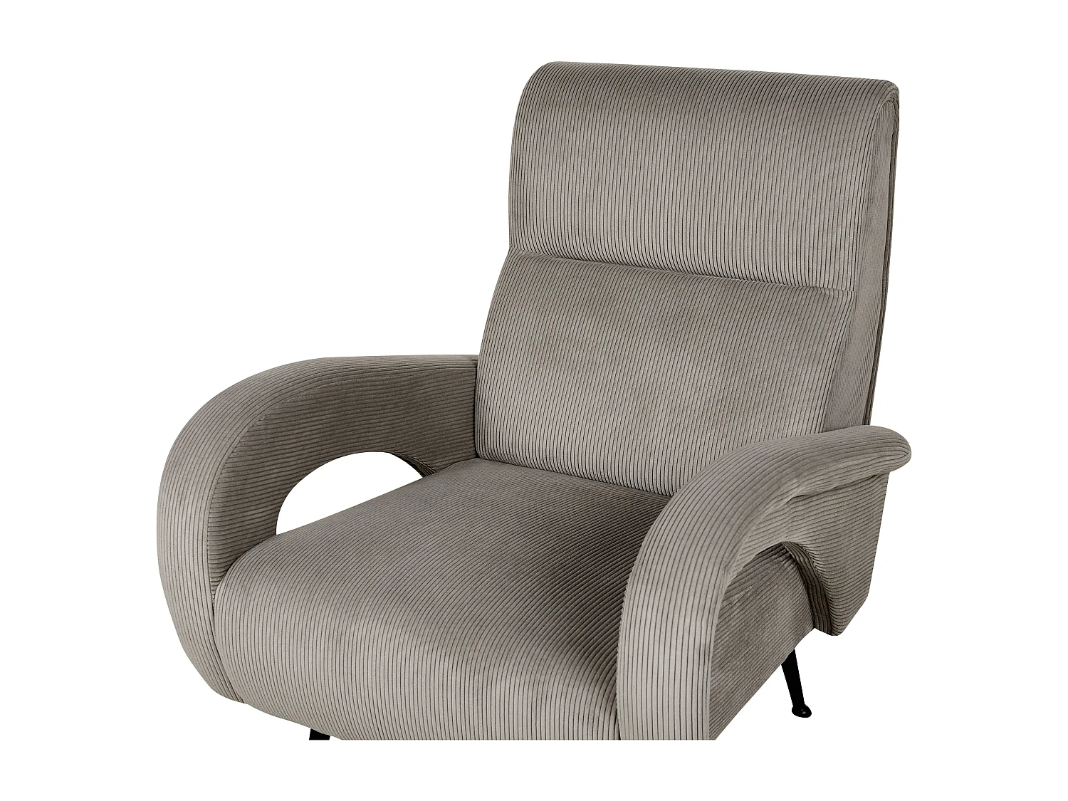 Fauteuil SVALOV Velours côtelé Gris