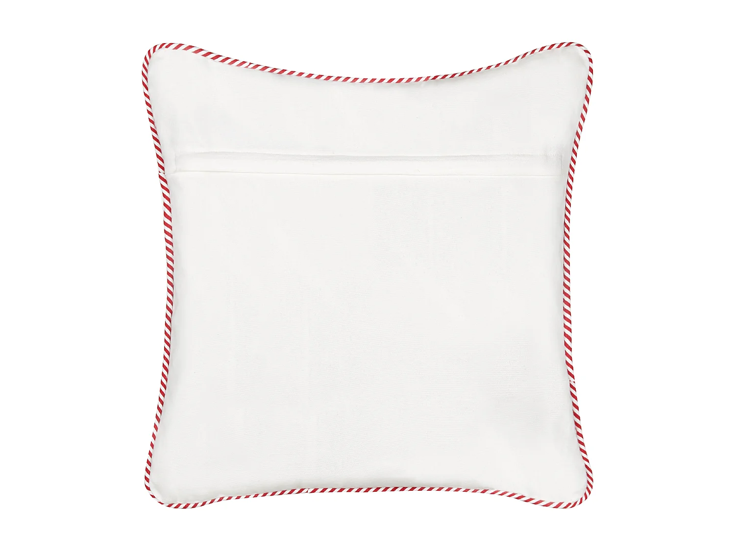 Cuscino decorativo ECHEVERIA Velluto 45 x 45 cm Bianco Modello natalizio