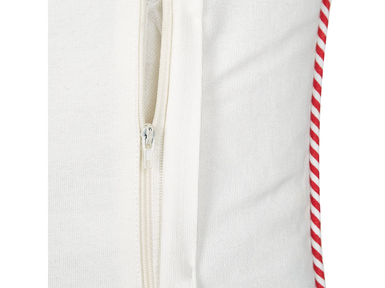 Cuscino decorativo ECHEVERIA Velluto 45 x 45 cm Bianco Modello natalizio