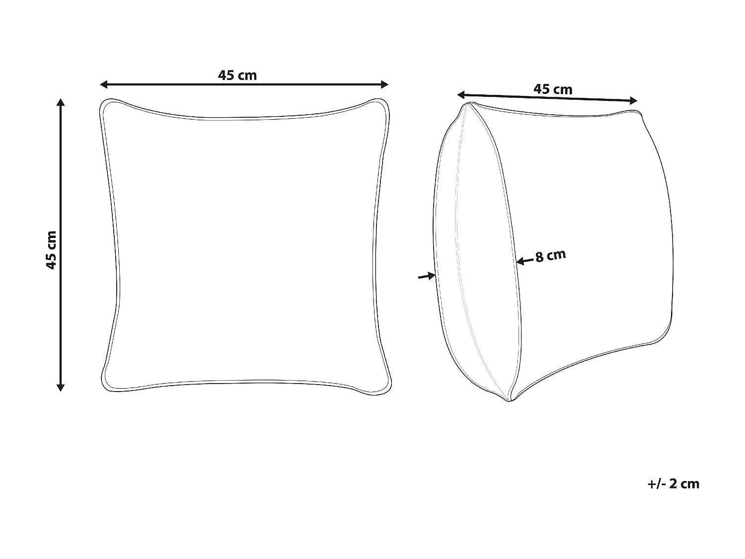 Dekokissen ECHEVERIA Samtstoff 45 x 45 cm Weiss Weihnachtsmotiv