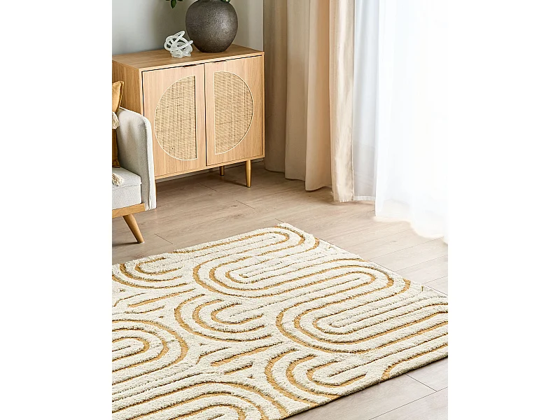 Tapis PERAI Jaune 160 x 230 cm Coton