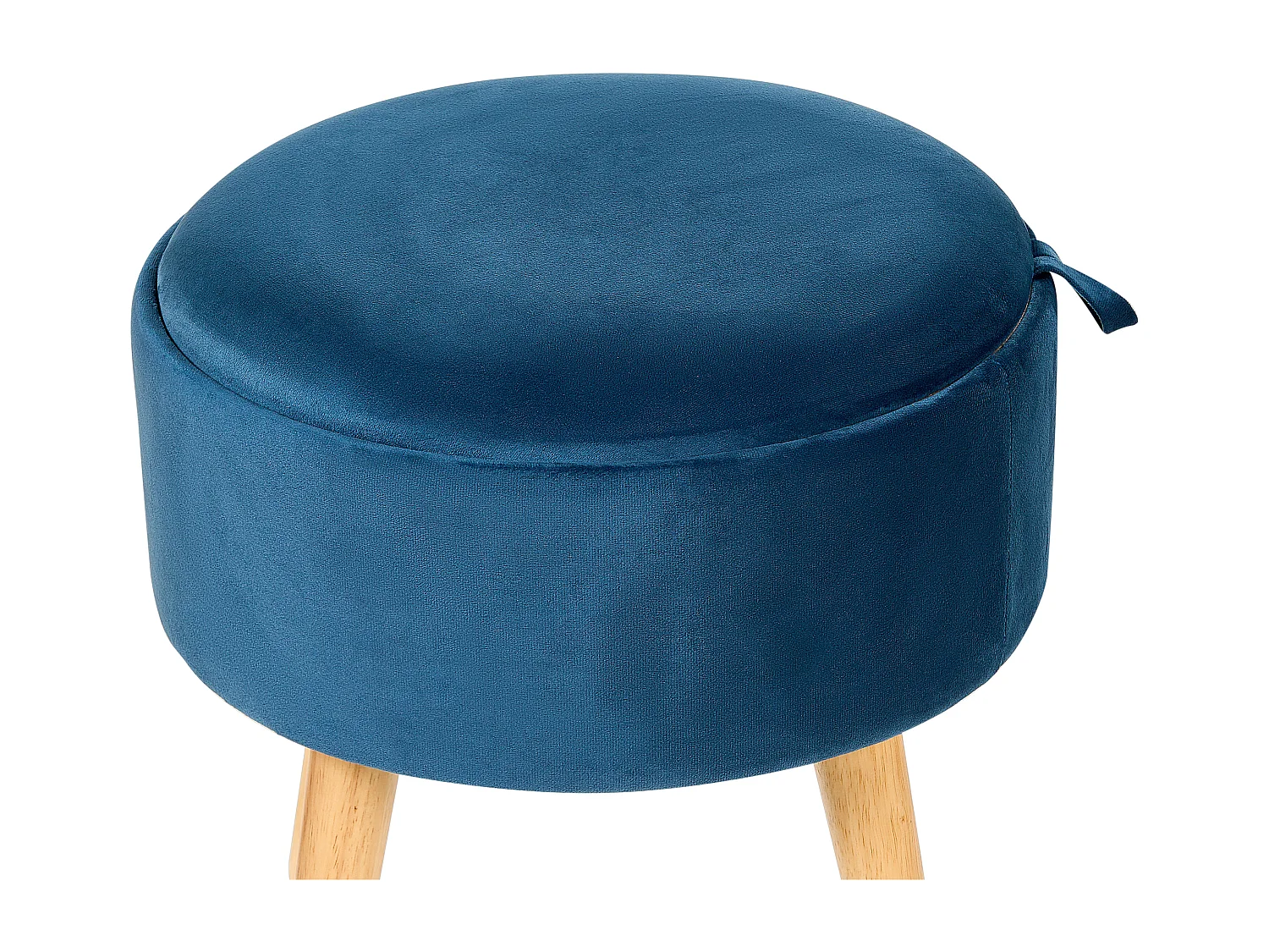 Tabouret de rangement NEELY Velours Bleu marine